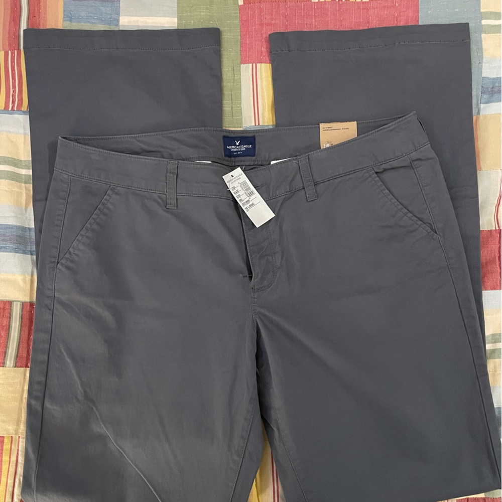 Woman’s American Eagle Gray Pants 16 Long